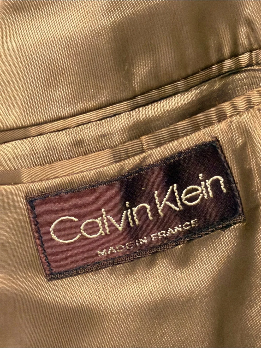 Calvin Klein vintage Brown Tweed Two-Button Sport Coat from Barney’s in NYC